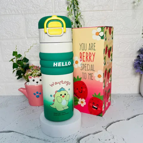 Hello - 2 Way Drink Insulated Bottle