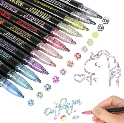Outliner Marker Pens - 12pcs