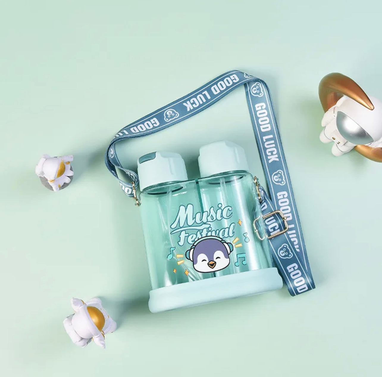 Cute Dual Kids Sipper - Carry 2 Drinks