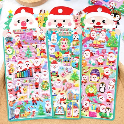 Cute 3D Christmas Stickers - Festive Fun to Your Holidays
