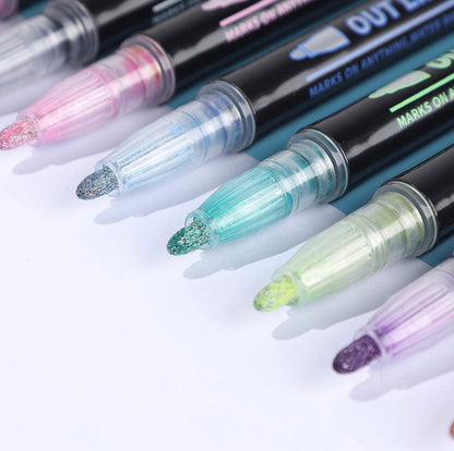 Outliner Marker Pens - 12pcs