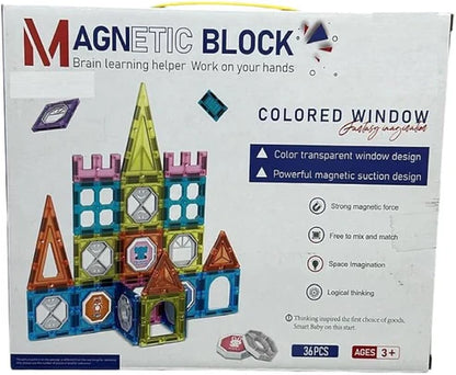 36pcs Magnetic Tiles - STEM | Fun Learn | Perfect Gift