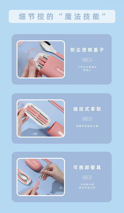 Tedemei - Cute Travel Cutlery Set