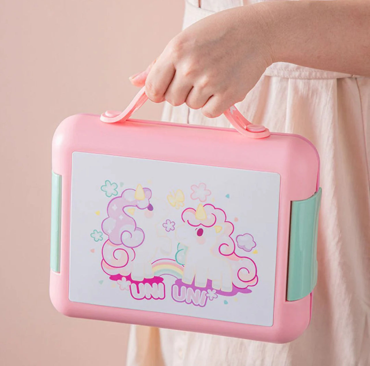 Spill Proof 4 Compartment Lunch Box - Food Grade, BPA Free