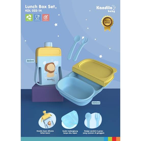 2in1 Lunchbox and Bottle - Silicone