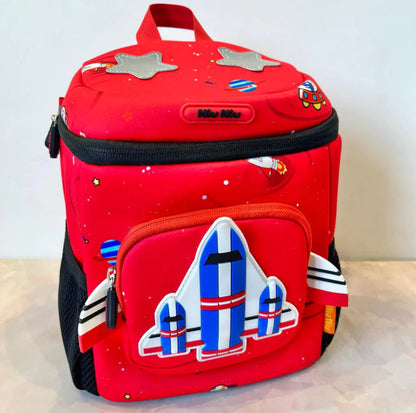 3D Rocket Design Backpack for Kindergarten Kids