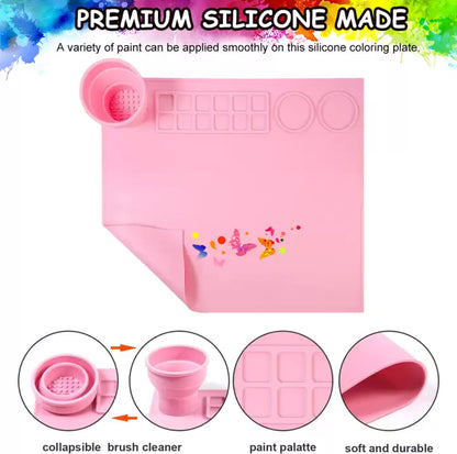 Big Silicone Art and Craft Mat - Paint, Play and Enjoy