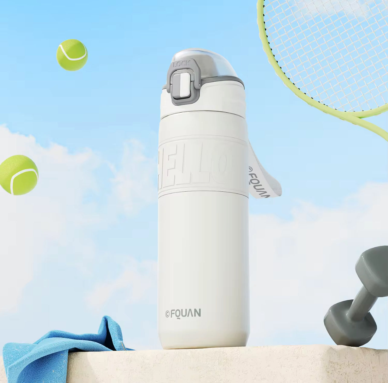 Fquan - Metallic Flask | 660ml