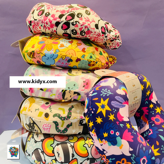 Neck Pillow with Button Lock (Random Design)