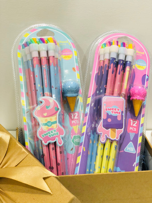 Pencil Set with Erasers