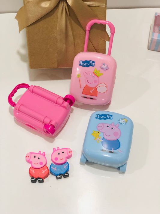 Peppa Pig Erasers in Suitcase Trolley