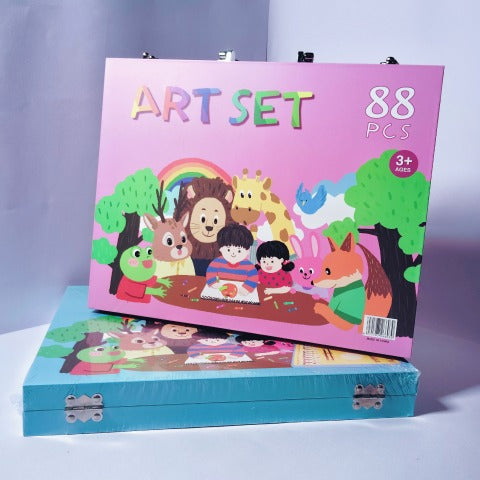 88-Piece Art Supplies Set for Kids