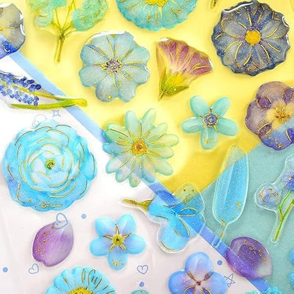 Puffy 3D Flower Stickers