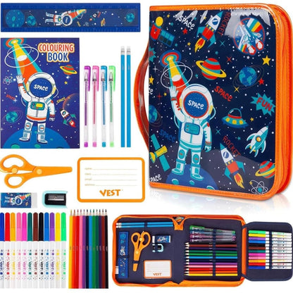 Zip It Pencil Case | 36pcs Stationery Kit | Vest