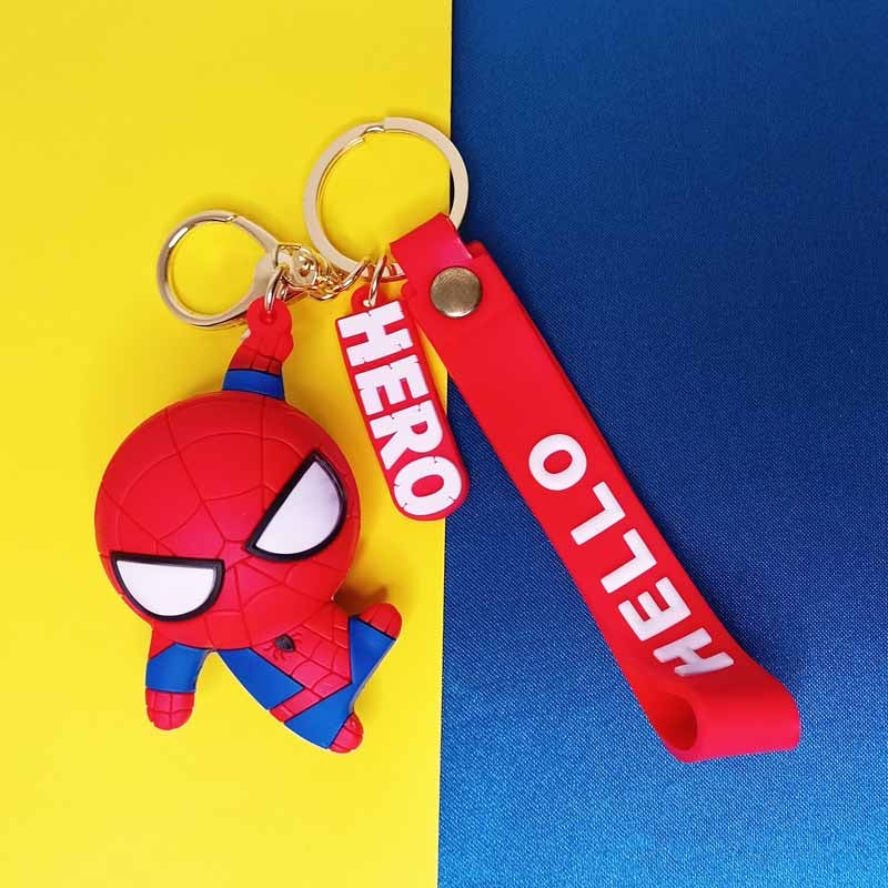 Spider-man 3D Silicone Keychains with Unbelievable Quality