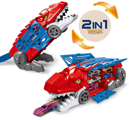 Dinosaur Parking Lot - 2in 1 Track with Cars