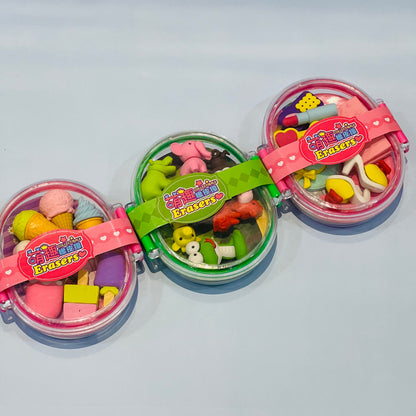 Cute 3D Erasers Box
