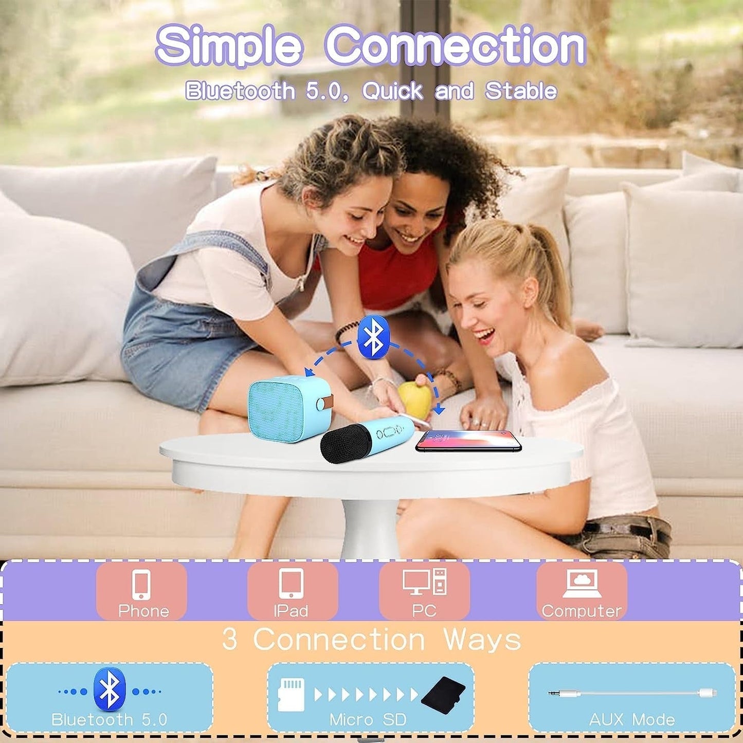 Let’s Party - Original Karaoke Speaker with Bluetooth Mic