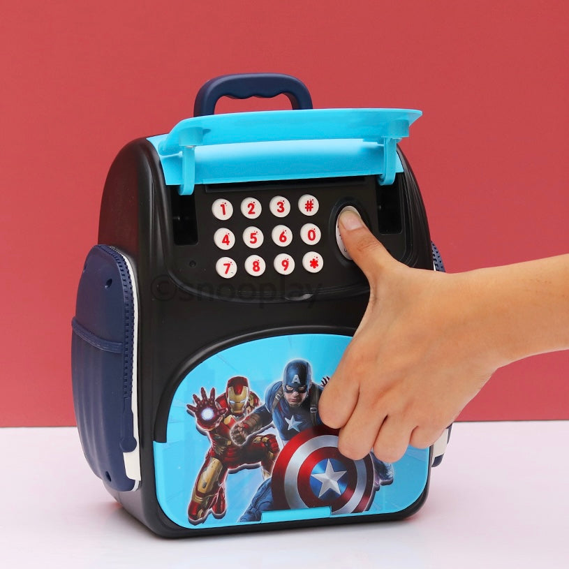 Electric Piggy Bank | Backpack Design | Finger Press Functions