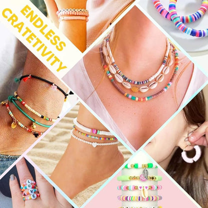 4200pcs Clay Beads for Jewellery Maker