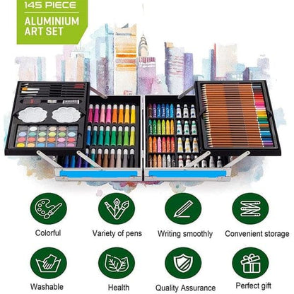 Art and Craft Kit for kids (Coloured Pencil, Markers, Water colours, Tube colours, Sketchpens, Oil pastel, Brushes)