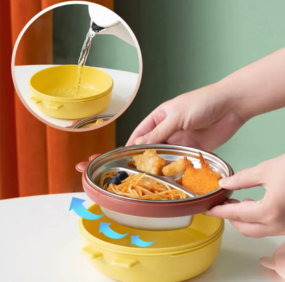 Dashing Dino - 3 Compartments Bento Lunchbox