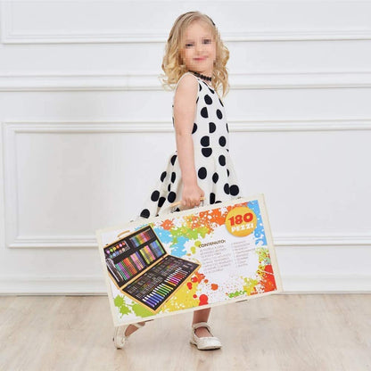 Art and Craft Kit for kids (Coloured Pencil, Markers, Water colours, Tube colours, Sketchpens, Oil pastel, Brushes)