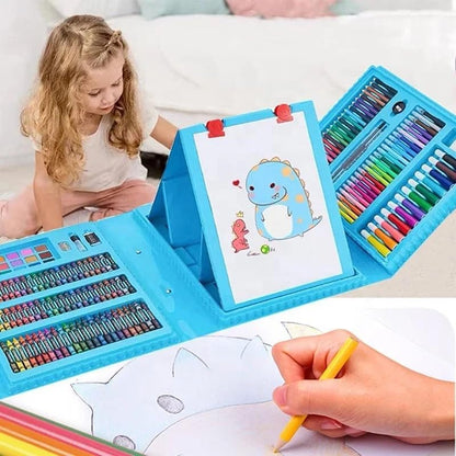 Art and Craft Kit for kids (Coloured Pencil, Markers, Water colours, Tube colours, Sketchpens, Oil pastel, Brushes)