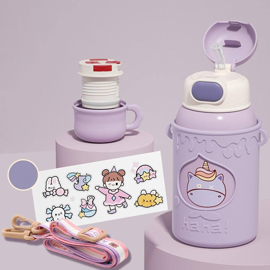 Smart Silicone Sleeve Straw Insulated Sipper/Flask | 500ml | SUS316