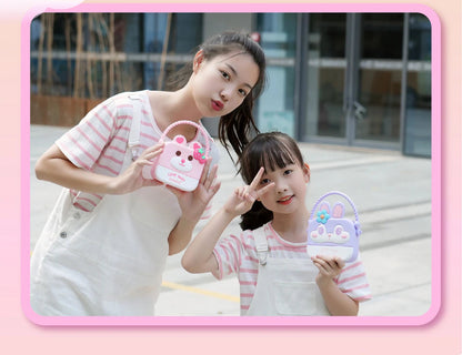 Flower Bunny - Sling Bag with Mirror, Comb and Keychain