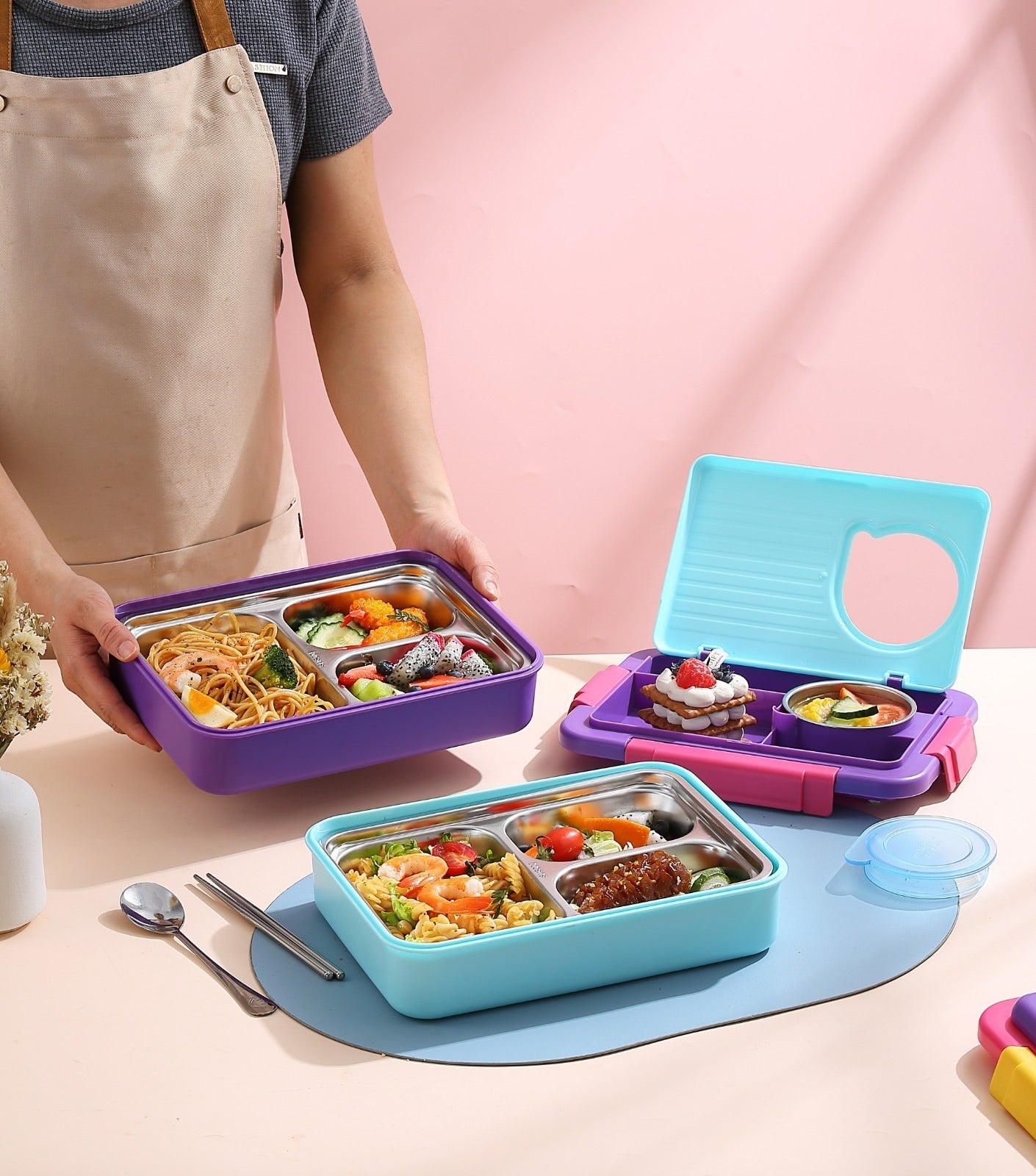 7 Compartments Bubby Dubby Lunchbox (For Teenagers/Adults)