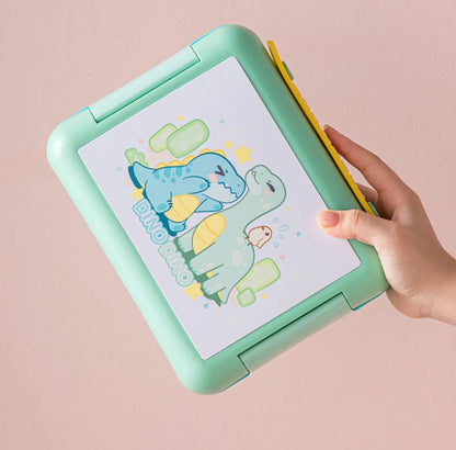 Spill Proof 4 Compartment Lunch Box - Food Grade, BPA Free