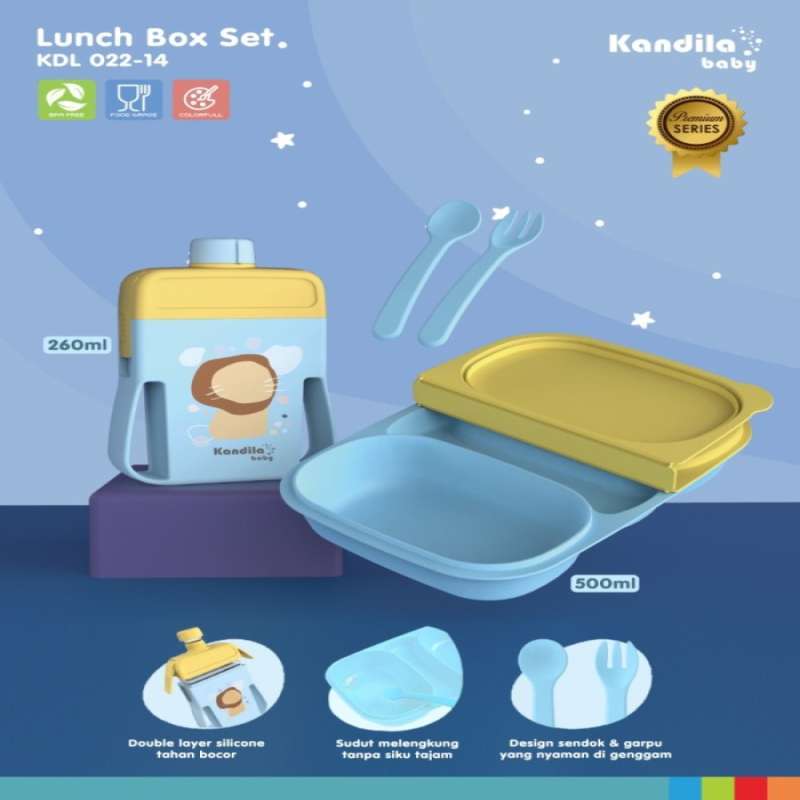 2in1 Lunchbox and Bottle - Silicone