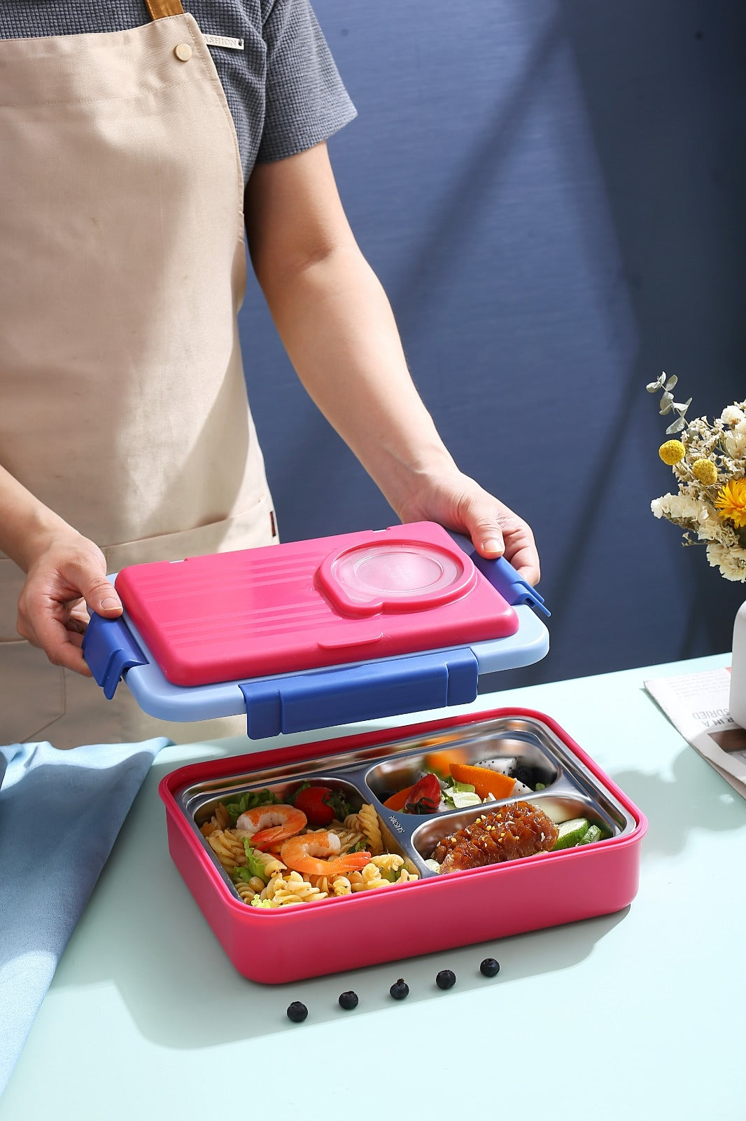7 Compartments Bubby Dubby Lunchbox (For Teenagers/Adults)
