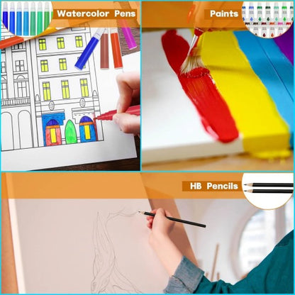 88-Piece Art Supplies Set for Kids