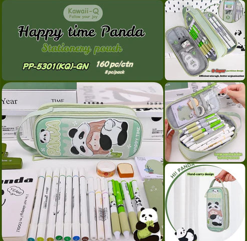 Panda Pouch - 6 Layered Pencil Pouch