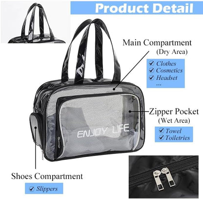 Versatile and Stylish: Big Waterproof Multipurpose Storage Bag with Shoe Pocket
