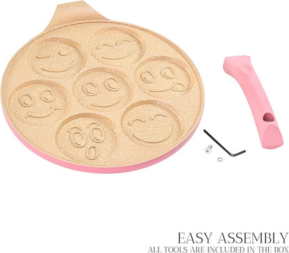 Smiley Pancakes/Egg Shaper - Non Stick Pan !!