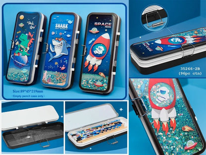 Kids Pencil Box - Glitter, Dark !!
