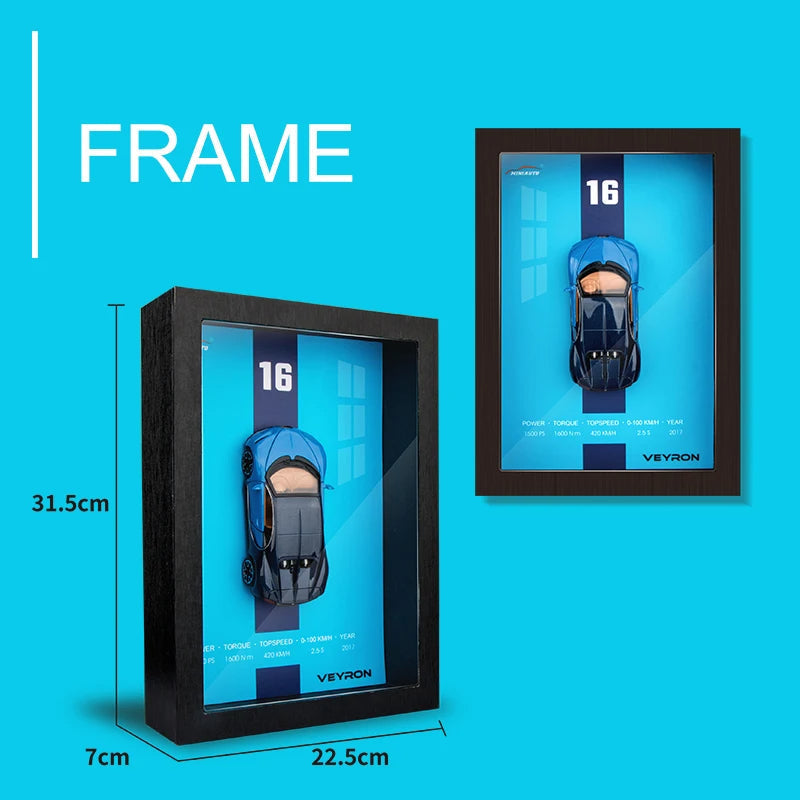 3D Sports Car Frames - 1:32 Model Poster
