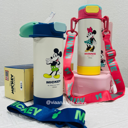 Mickey/Avenger Straw Thermos Cup | SUS316 | 430ml