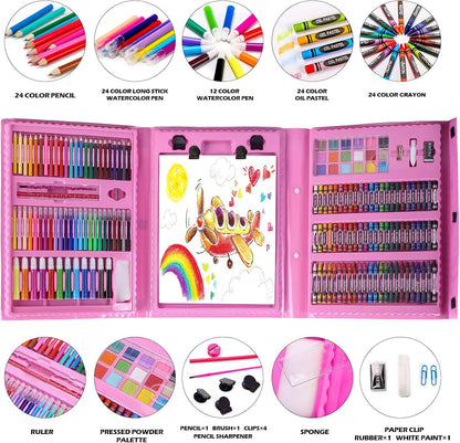 Art and Craft Kit for kids (Coloured Pencil, Markers, Water colours, Tube colours, Sketchpens, Oil pastel, Brushes)