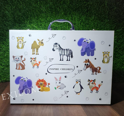 Art and Craft Kit for kids (Coloured Pencil, Markers, Water colours, Tube colours, Sketchpens, Oil pastel, Brushes)