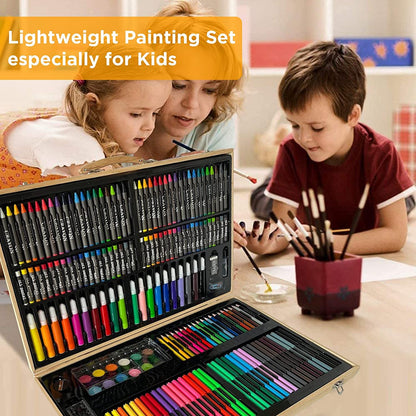 Art and Craft Kit for kids (Coloured Pencil, Markers, Water colours, Tube colours, Sketchpens, Oil pastel, Brushes)