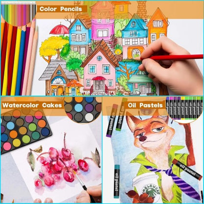 88-Piece Art Supplies Set for Kids