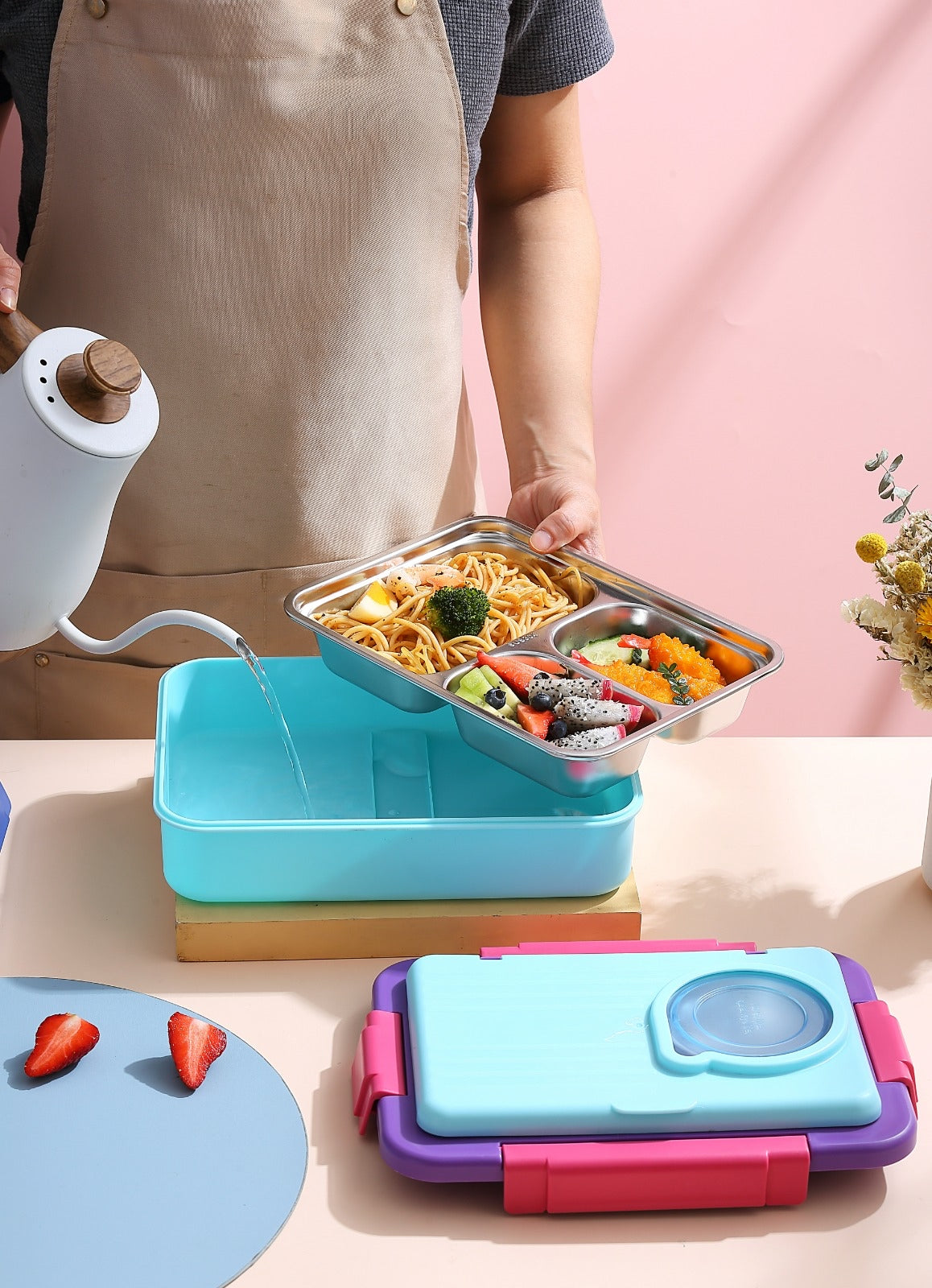 7 Compartments Bubby Dubby Lunchbox (For Teenagers/Adults)
