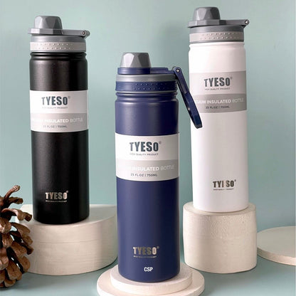 Tyeso - 750ml Vacuum Steel Bottle (Hot/Cold)