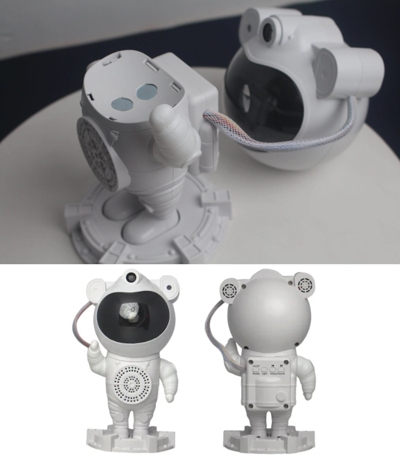 Spaceman Starry Sky Projector night light with Bluetooth Music Speaker