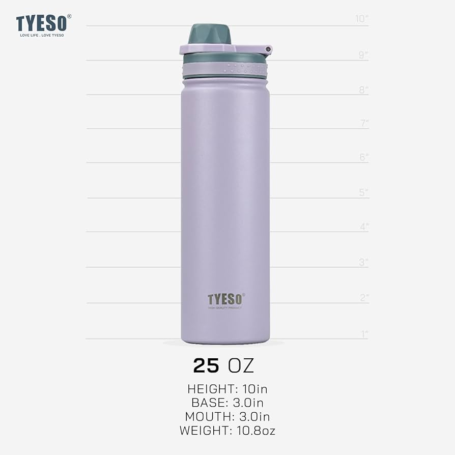 Tyeso - 750ml Vacuum Steel Bottle (Hot/Cold)