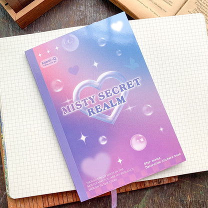 Misty Secret Realm - 24 Sheets Glitter Sticker Book